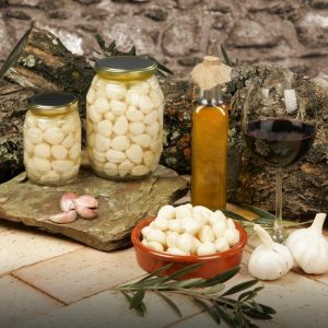 Ajos tarros de cristal 450 grs